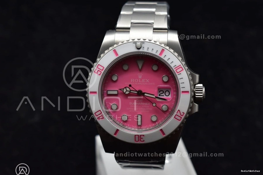 VS DIW Best Pink Edition 1:1 Sandblasted Dial VSF SS GoAnywhere Bracelet 1160 Submariner On 0830